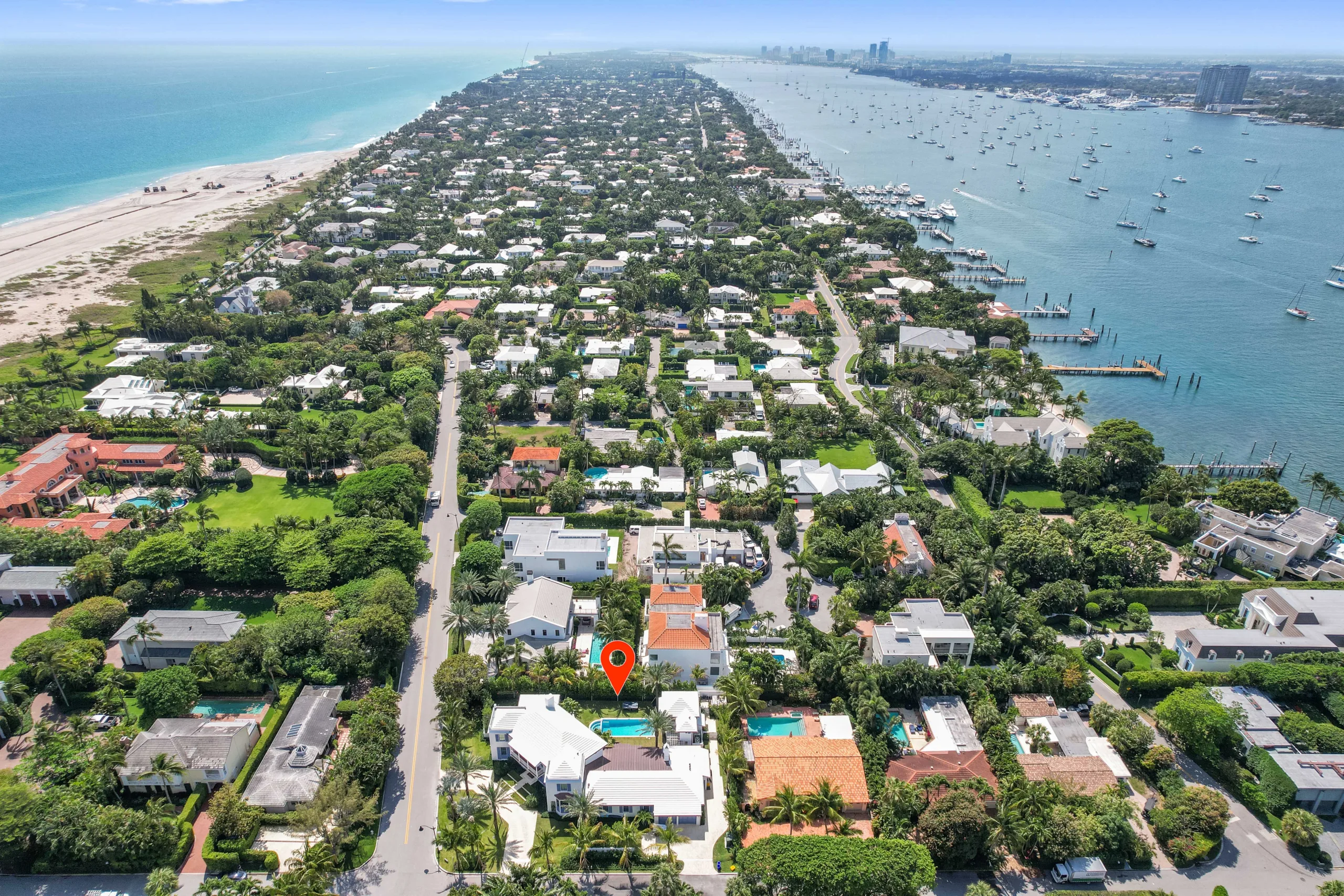 South Florida aerial view